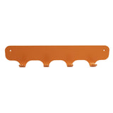 Gorillz Rounded Four Industrial Wall Coat Rack 4 Coat Rack Hooks - Orange