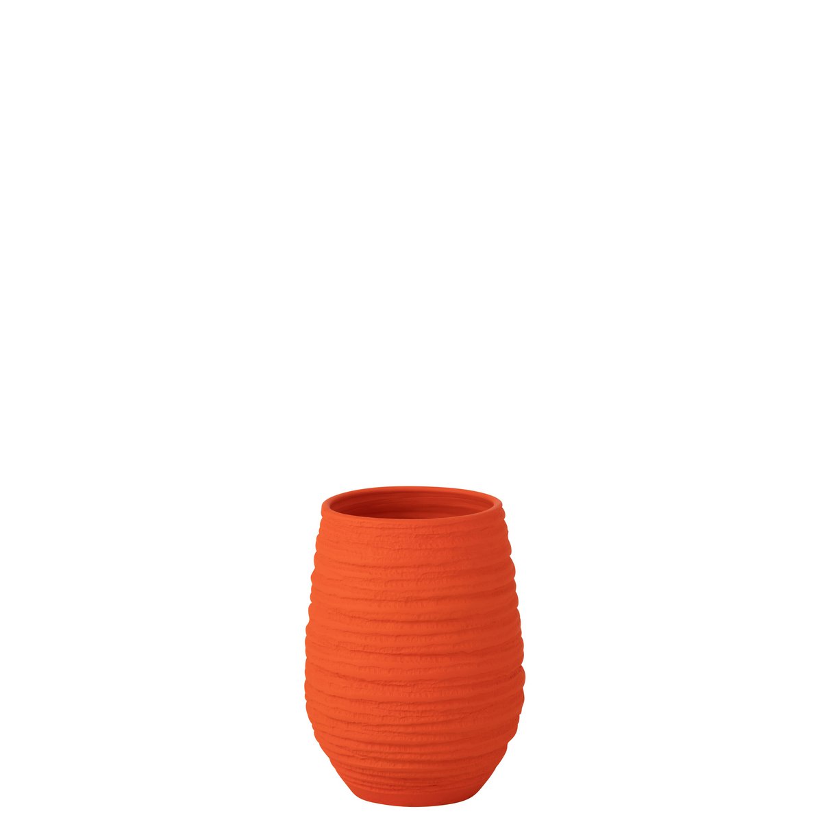 J-Line Flowerpot Fiesta en céramique orange, diamètre 19 cm