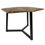 Table d'appoint 56 x 47 cm table basse de table de salon bon cadre en métal noir - blanc blanc
