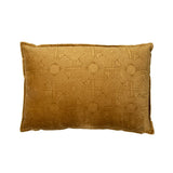 Coussin velours Donna moutarde 60x40