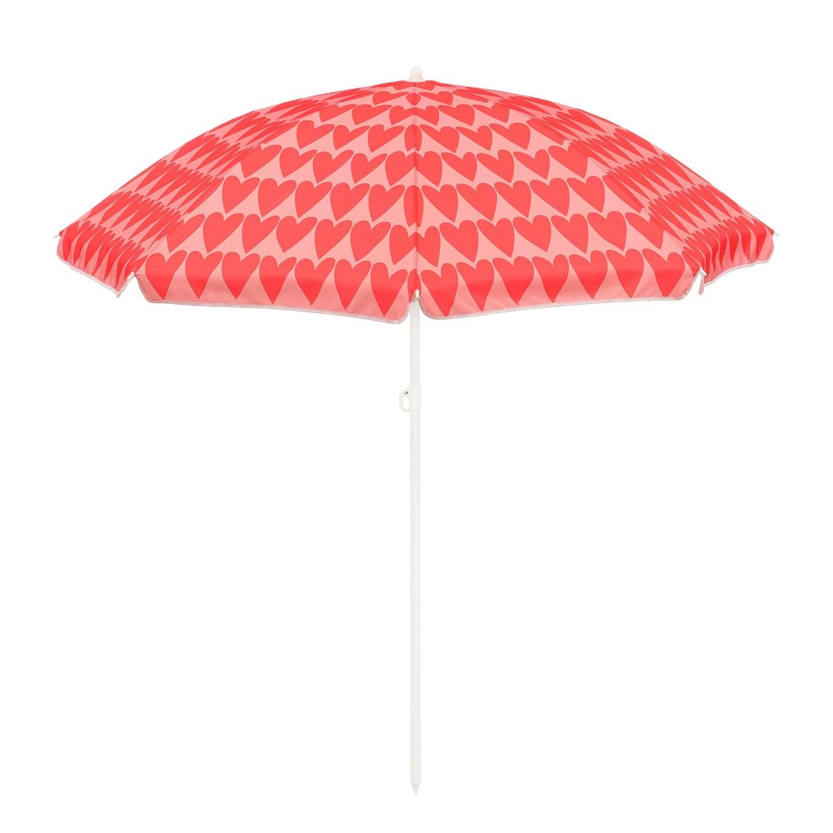 Parasol Coeur Rose avec imprimé cœur, élégant et pratique