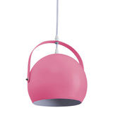 Pendante "Colorado" rose Ø Env. 25 cm, métal, socket E27, éclairage pour le salon, salle à manger, chambre pour enfants