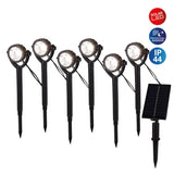 Solar / Earthpout 6 Set "Nomi" Env. 475 cm de long, en plastique noir, blanc chaud