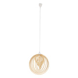 Pendant lampe "Armella" Ø 40 cm, 1x E27 (non incluse) en bois et en plastique, pour les salles de restauration, le salon, le bureau, la chambre pour enfants