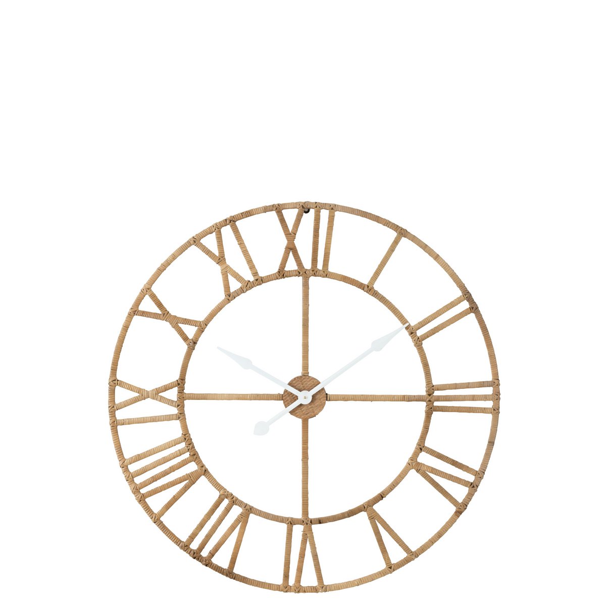 Vue d'ensemble de l'horloge J-Line Roman, intégrée dans un salon moderne
