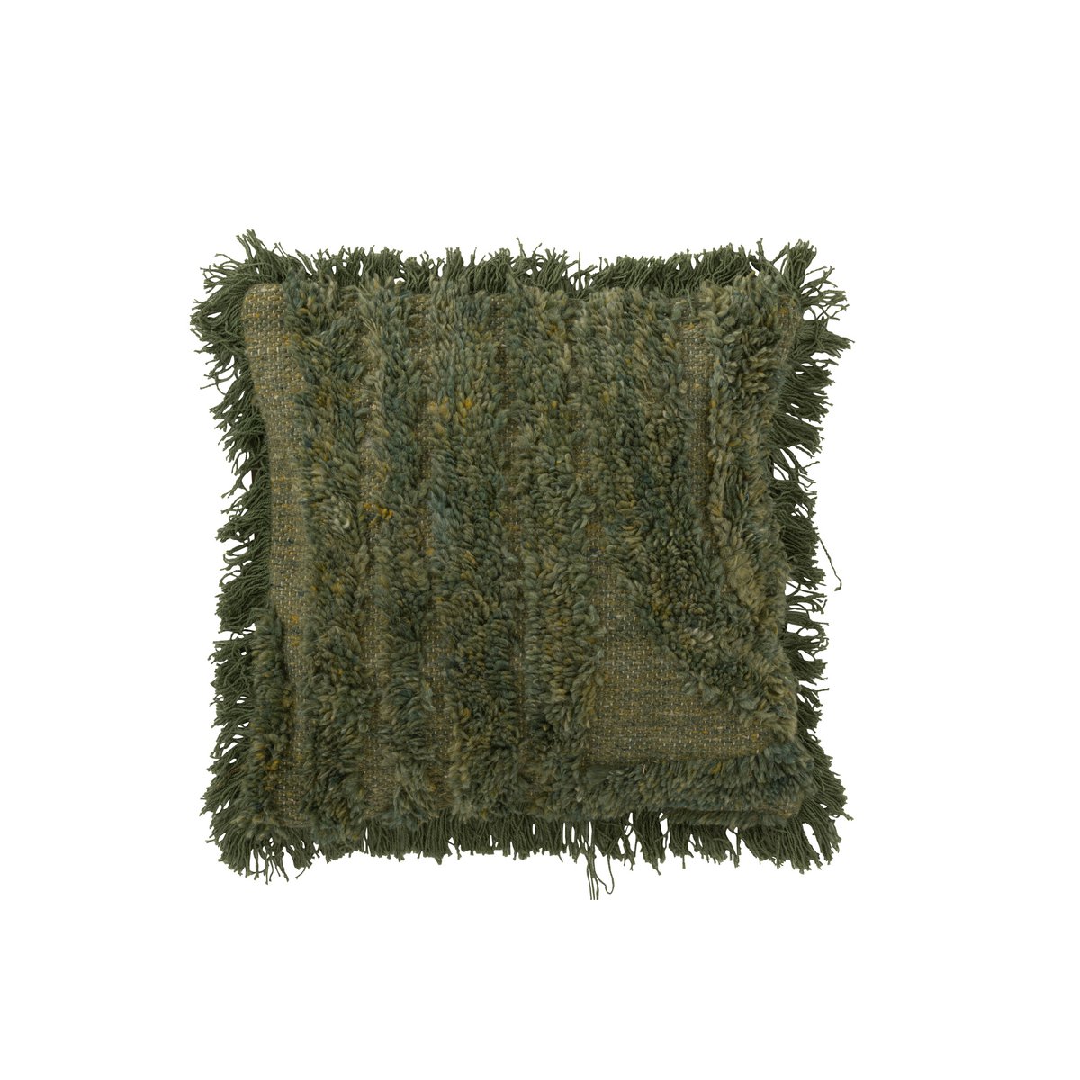 Coussin J-line en laine avec lignes arrondies, couleur naturelle