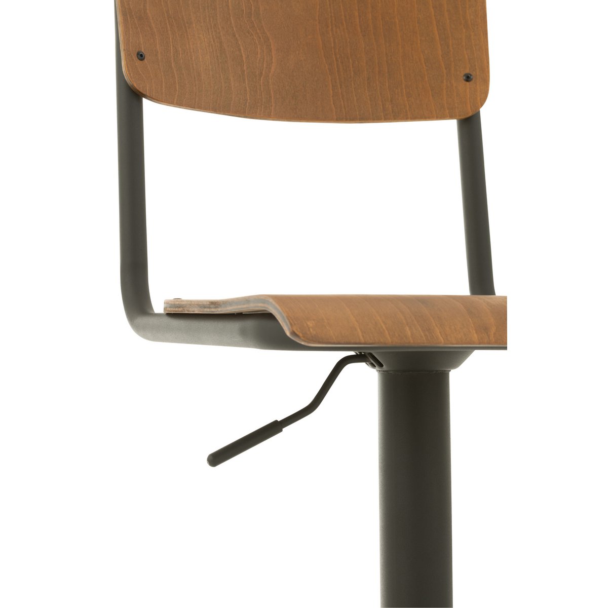 Chaise de bar J-Line sur un comptoir en bois
