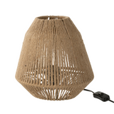 Lampe de table J-Line Tina en jute beige avec design élégant