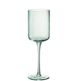Verre à vin J-Line Ralp vert, gros plan sur la finition brillante