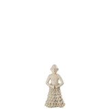 Figurine Homme Debout Ethnique J-Line en pierre beige, vue de face