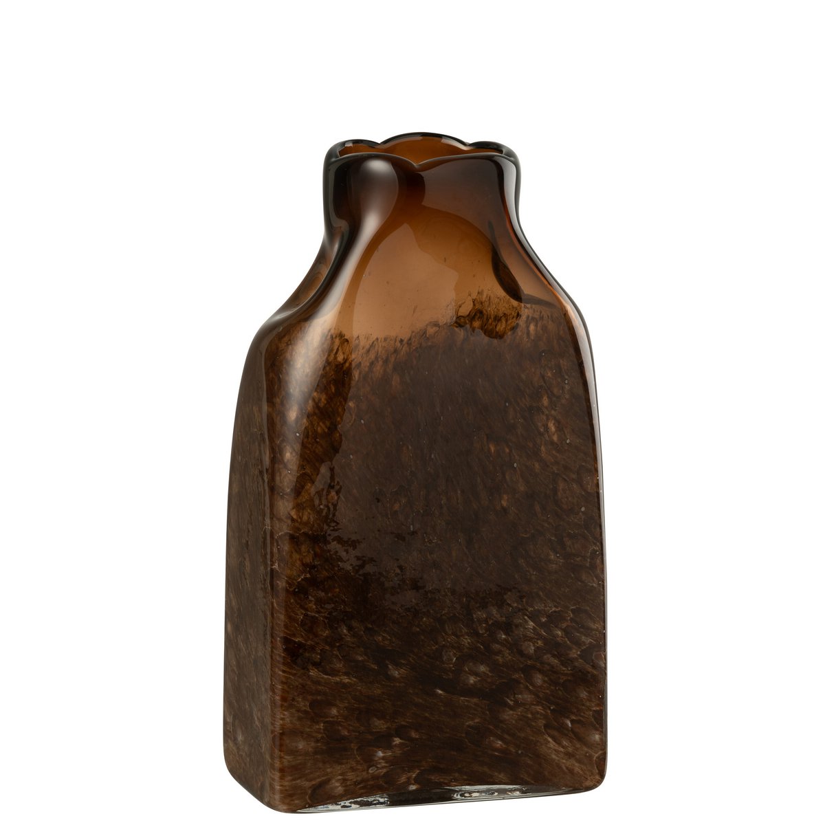 Détail du vase J-Line en verre, design raffiné et contemporain