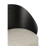 Chaise J-Line Lone, détail du cadre en métal noir