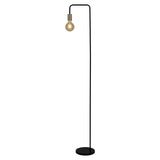 Lampe debout "modo" en métal en noir, versions en or, prise E27, lampe de table pour salon, salle à manger, cuisine, couloir, couloir ou bureau, 150 haut