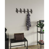 Gorillz Origami - Portemanteau Mural - 10 Double - Patères - Noir