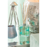 Bâtonnets parfumés J-Line Monet Gardens en verre aqua, vue de face