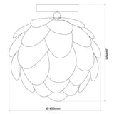 Plafond "Fora" en métal et en plastique irisé, douille E27, éclairage pour le salon, salle à manger et bureau, Ø40 cm