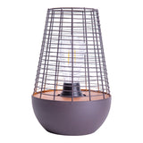 LED DECOL LED 27 cm de haut, en métal en noir, fermement construit - DED, décoration pour l'extérieur