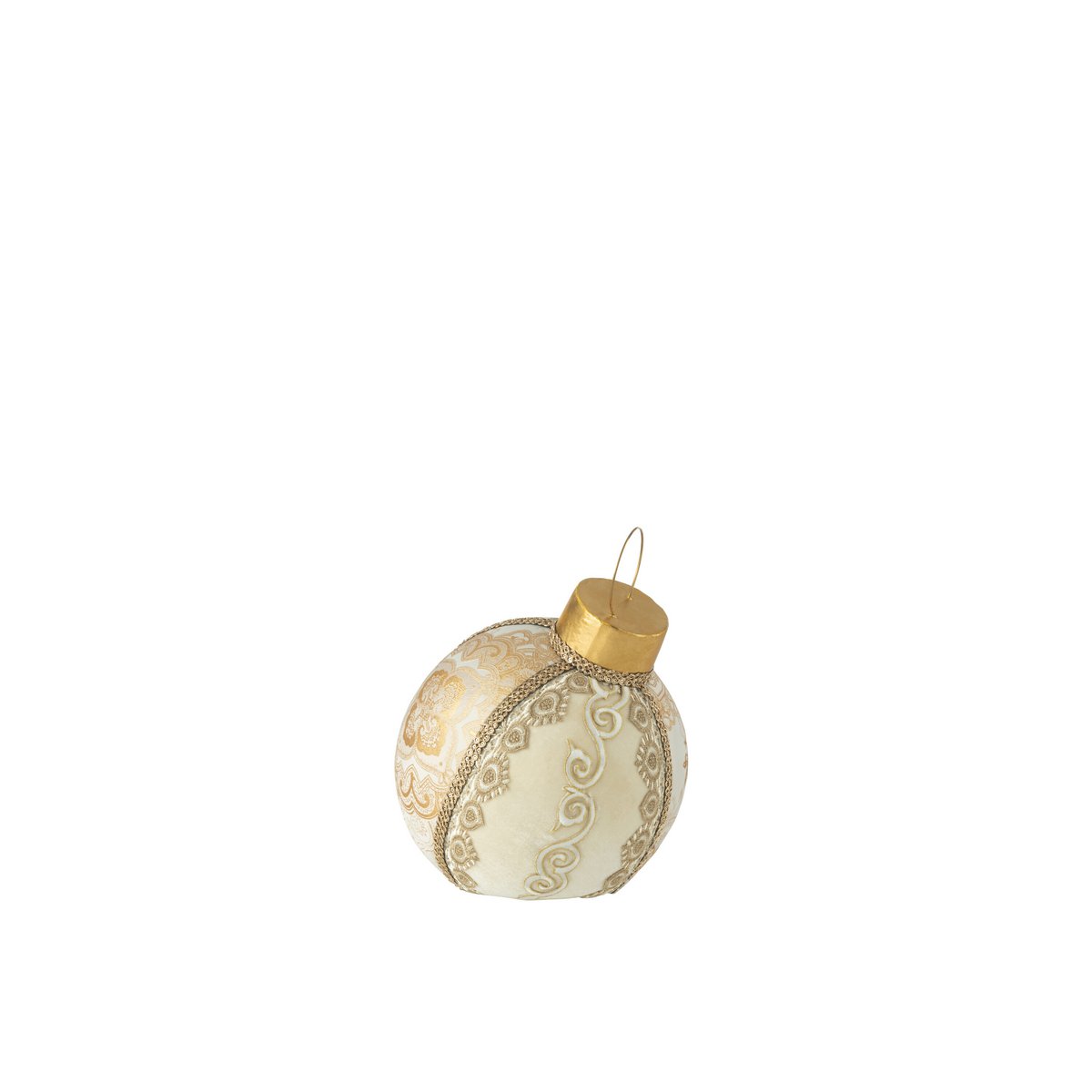 Boule de Noël J-Line en or, élégante et raffinée, parfaite pour la décoration intérieure