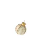 Boule de Noël J-Line en or, élégante et raffinée, parfaite pour la décoration intérieure