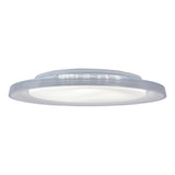 Plafond LED "Claire" Ø 50,5 cm, 7,5 cm de haut, métal et plastique en blanc, LED intégrée, 1600 lm, dimmable, fonction CCT, 3000-5000 K, fonction de lumière nocturne