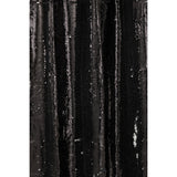 Rideau J-Line réversible à paillettes noir et argent, vue avant