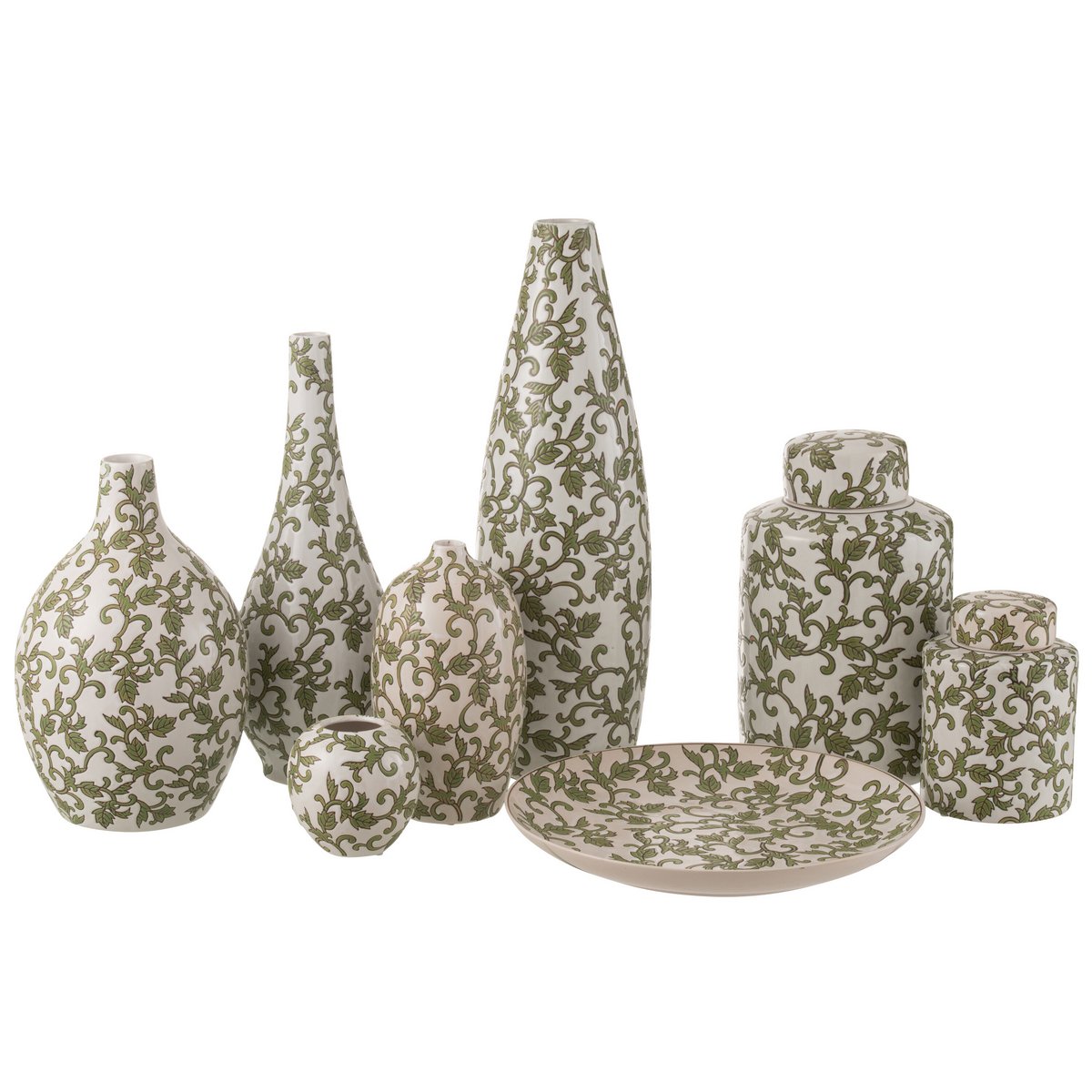 Vue latérale du vase Yezi J-Line, mettant en avant sa hauteur de 53 cm.