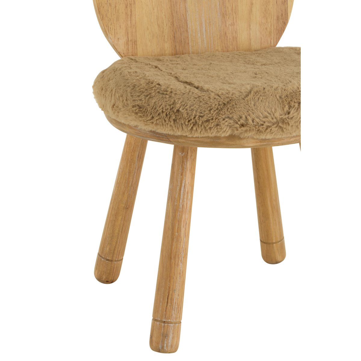 Chaise enfant Ours J-Line, détail des finitions en bois