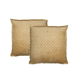 Coussin Velours Elena gingembre 45x45