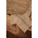 Serviette en Biscuit The Lint - Noir Naturel - 45x45