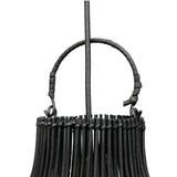 Vue latérale du pendentif Lobster Trap noir