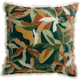 Coussin imprimé Alina Pétrole 45 x 45