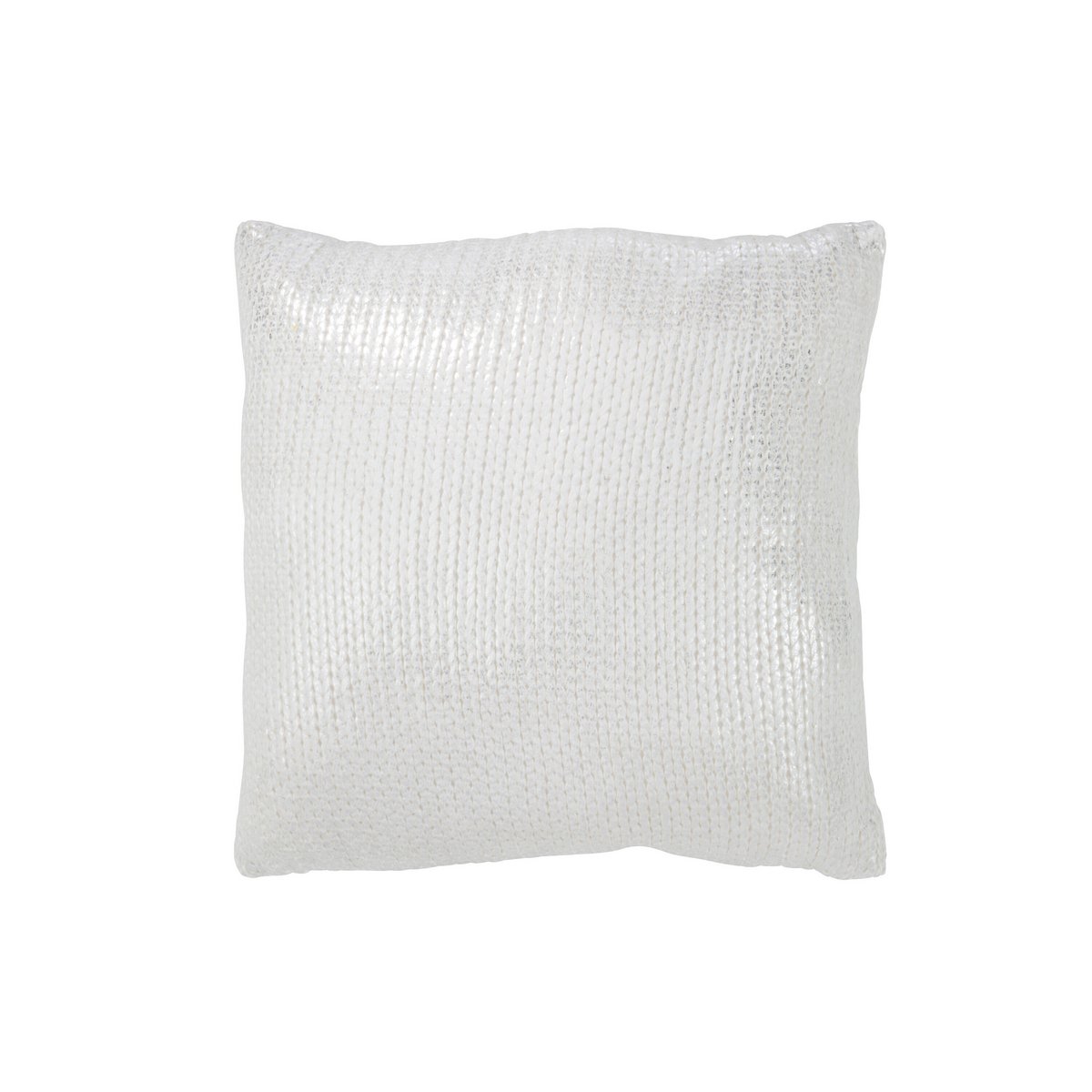Coussin J-Line argent sur un canapé moderne