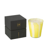 Bougie parfumée J-Line Noa - Yashioka Gardenia, couleur jaune, vue de face.