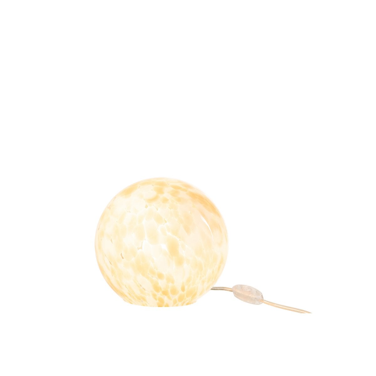 Lampe J-Line Melissa Round en verre beige - vue avant