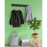 Gorillz Raw XL Five - Industriel - Portemanteau Mural - Penderie - 10 Crochets - Noir
