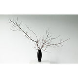 Vase moderne, design innovant, verre haut de gamme noir. RUD30