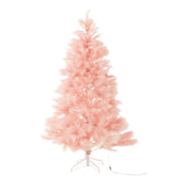Sapin de Noël J-Line 400 Led Pampa en métal rose, vue d'ensemble.