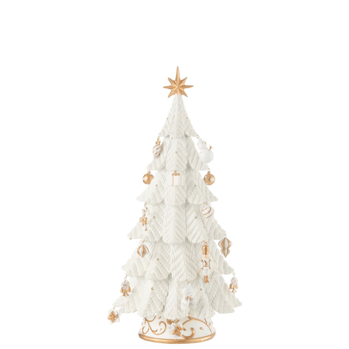 Détail de l'ornement de Noël en résine, éclairage LED