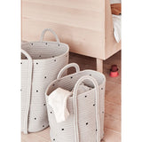 Panier en Corde de Coton Dot - Lot de 2