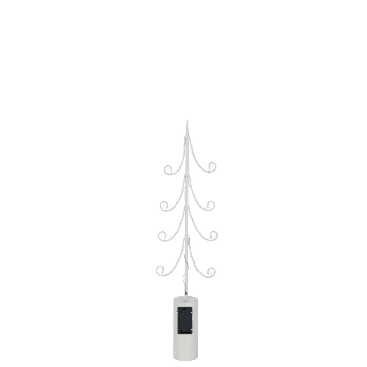 Arbre décoratif J-Line sur une table en bois - ambiance cosy