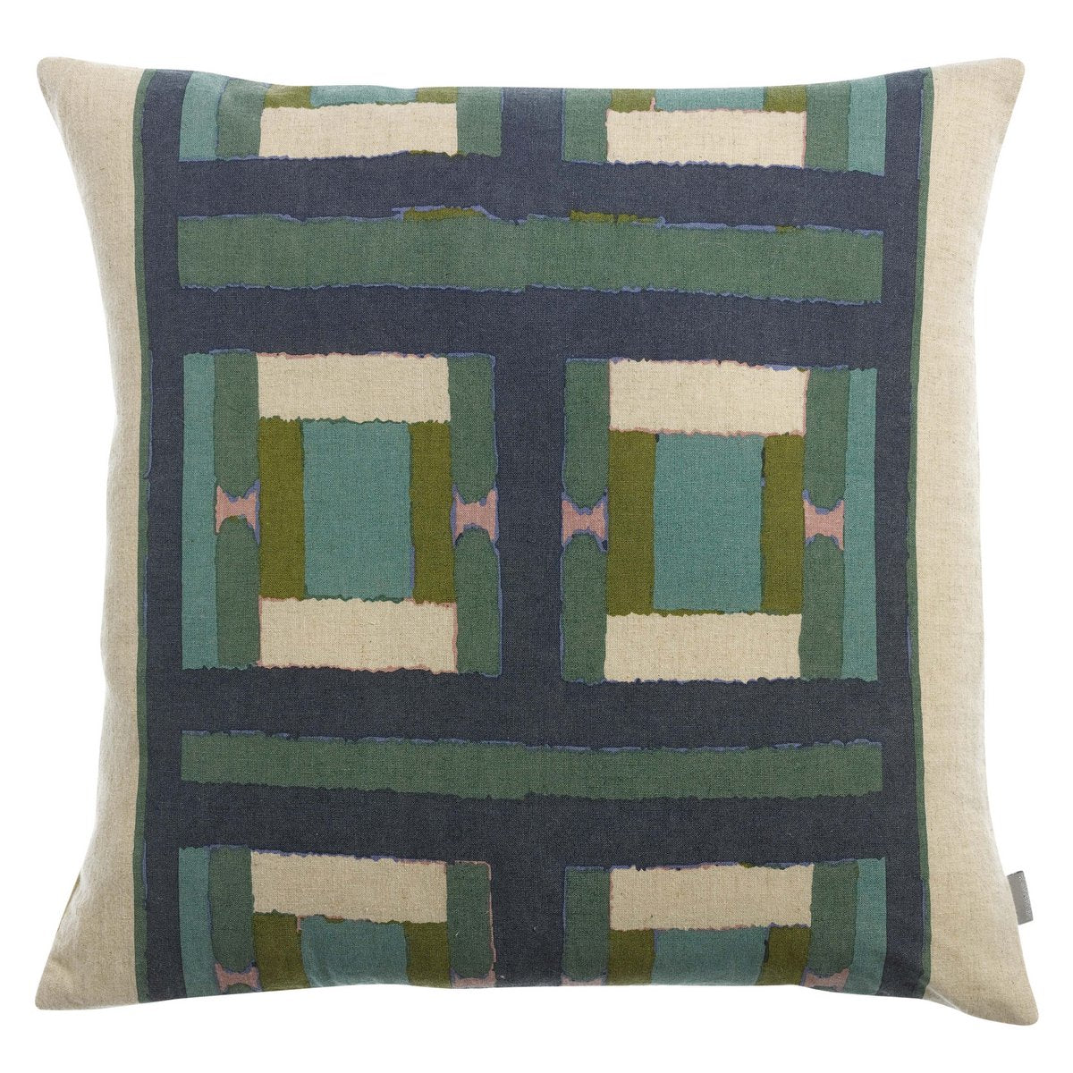 Coussin Taho Vert de gris 45x45 avec imprimé élégant