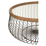 Détail du pied en métal noir des tables basses J-Line