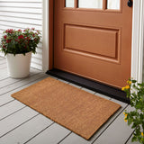 Tapis de porte tapis de noix de coco tapis de contrôle de la saleté paillasson paillasson couleur unique pour porte d'entrée 3 couleurs