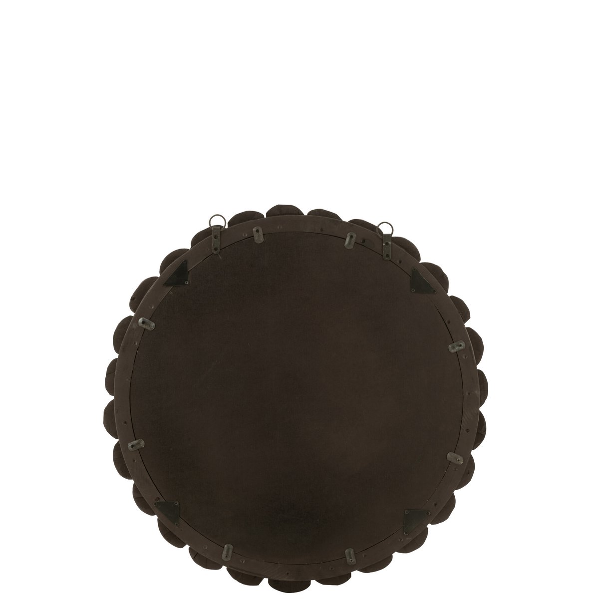 Miroir J-Line Bollen en bois noir, vue d'ensemble