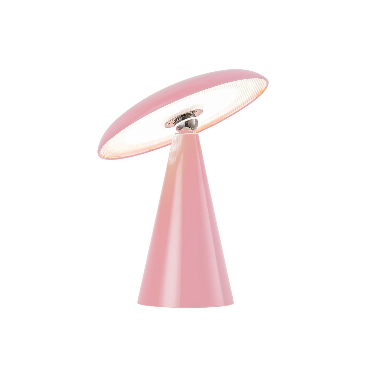 Lampe de table Phoebe LED de Leitmotiv, finition brillante et rose