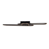 LED DE PLADIER LED CCT "Carlon" en aluminium et plastique Matt Black, avec LED intégrée, de 120 cm de long