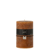Bougie caramel XL J-Line, détail de la texture cire et couleur orange