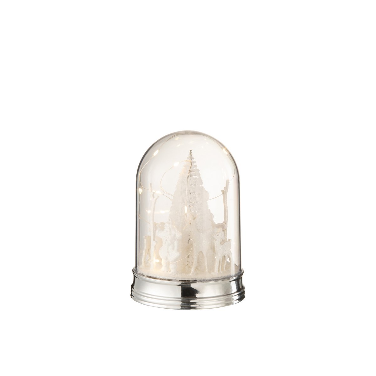 Cloche de Noël LED J-Line, détail de la texture en plastique blanc