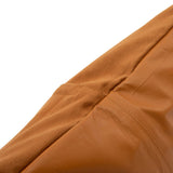 Housse de Coussin en Cuir à Quatre Panneaux - Camel - 60x60