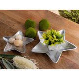 Déco Shell Star 12x 2er set box Master Box Starlight Gold ou Silver Christmas Decoration Aluminium
